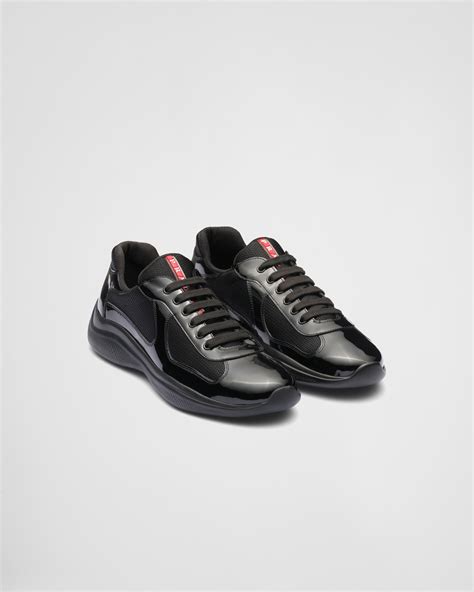 prada world cup sneakers black